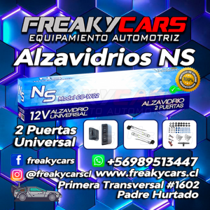 Alza vidrios 2 puertas con instalación
